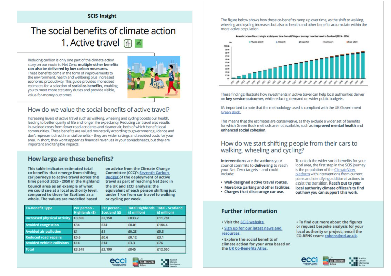 Screenshot of Active Travel briefing.